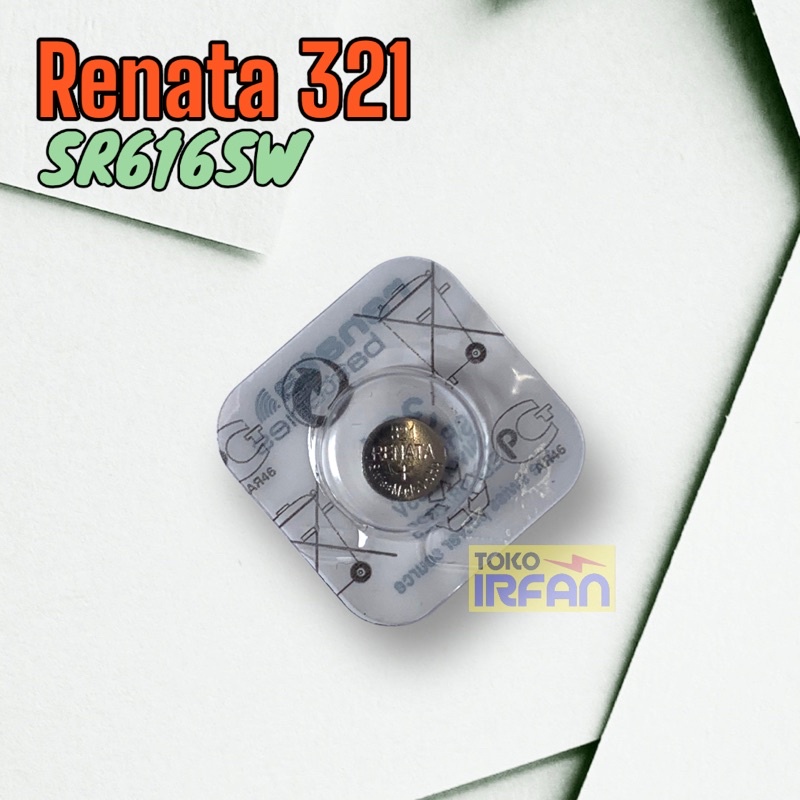 Baterai Renata 321 SR616SW Original Batrai Jam Tangan