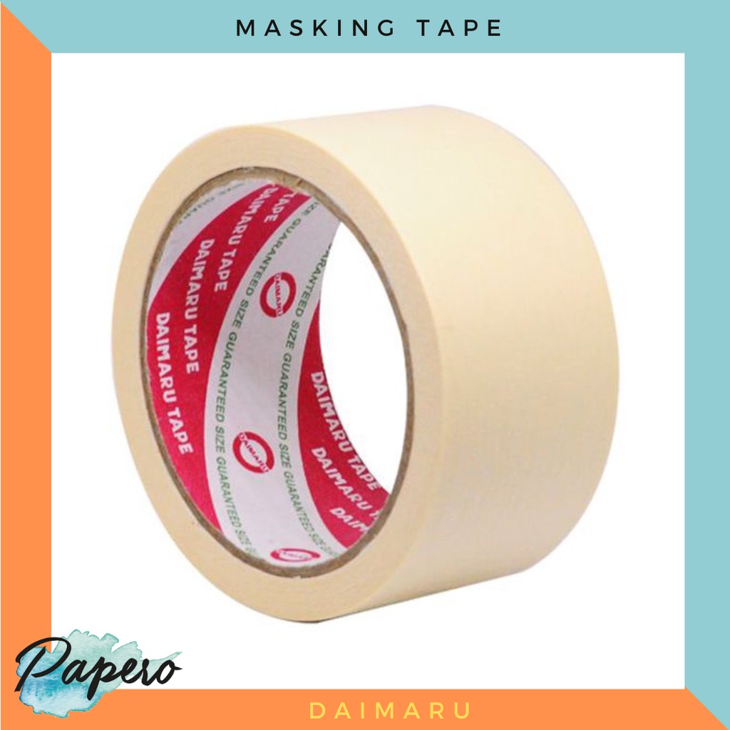 

Masking Tape / Lakban Kertas Daimaru 2 inch / 48 mm x 21 meter