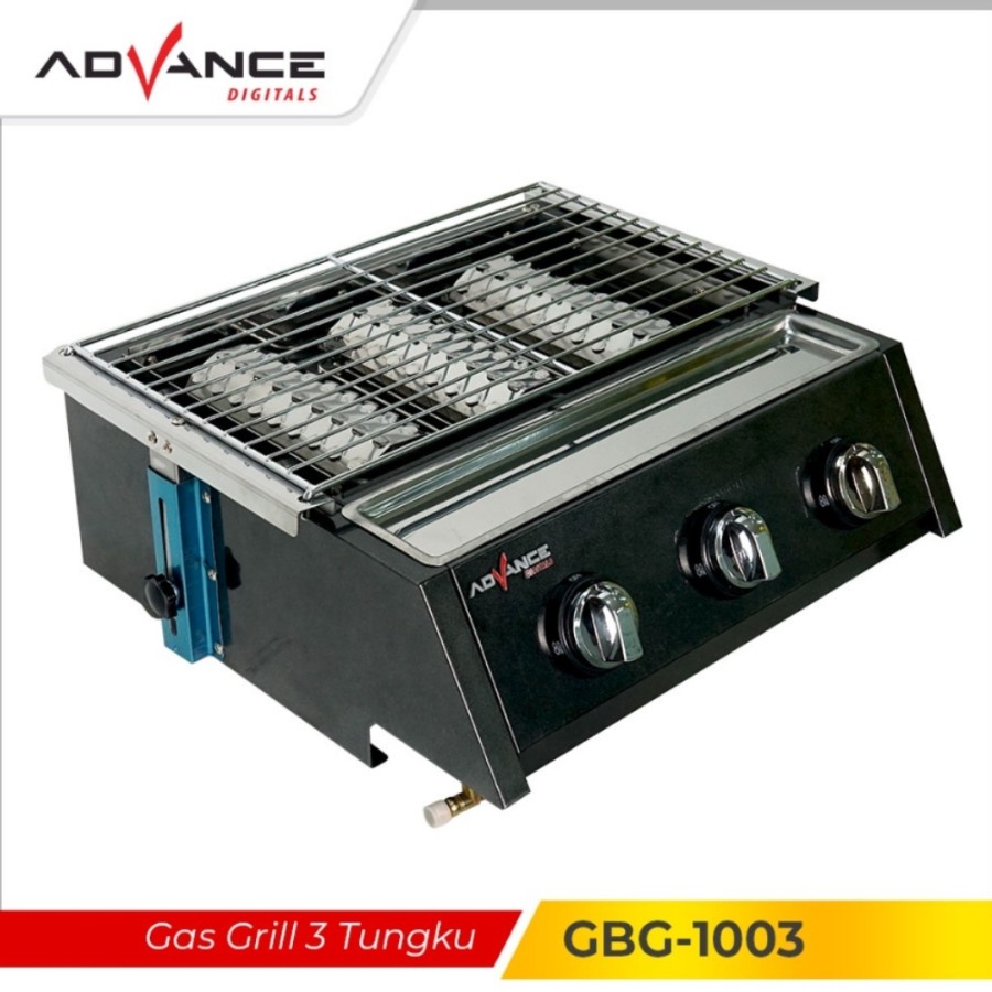 Advance Kompor Gas Panggang Kompor Grill 3 Tungku GBG 1003