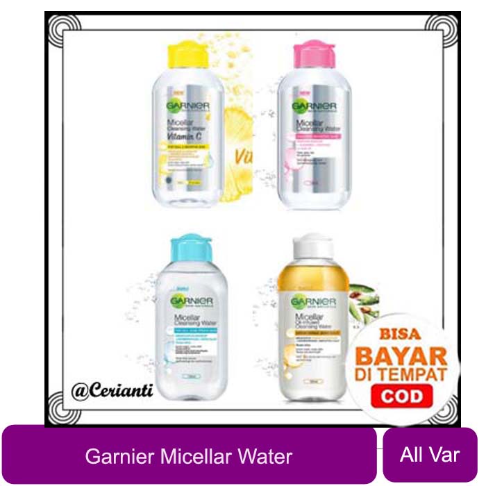 Garnier Micellar Water Pink | Blue | Bi-phase Oil | Vit C | 50 | 125 | 400 ml Skin Care_Cerianti