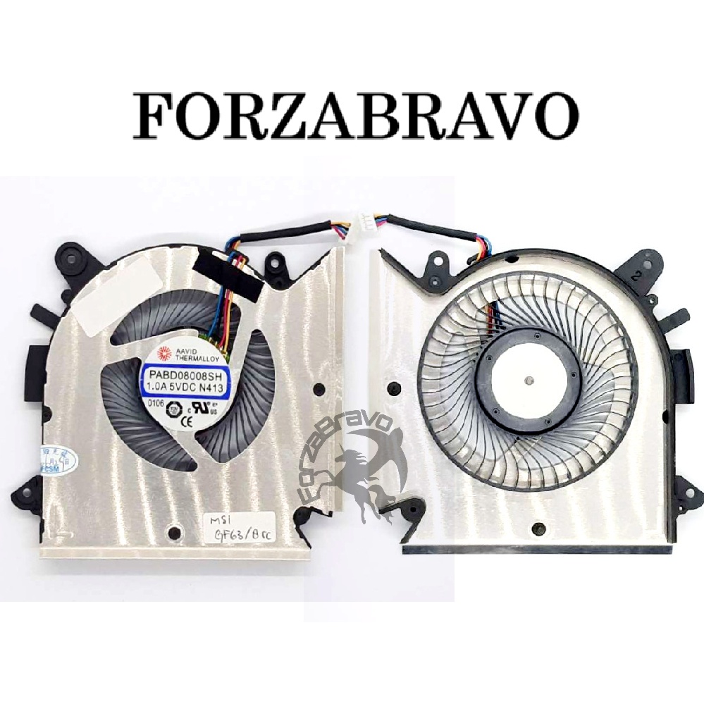 CPU Cooling Fan KIpas Fan MSI GF63 8RC 8RD MS-16R1 MS-16R2 Series 4PIN