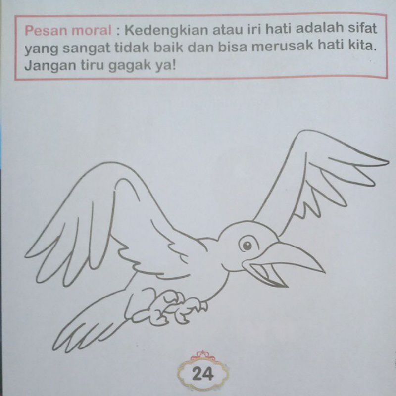 Buku Dongeng Cerita Anak Kedengkian Gagak Seri Pengantar Tidur