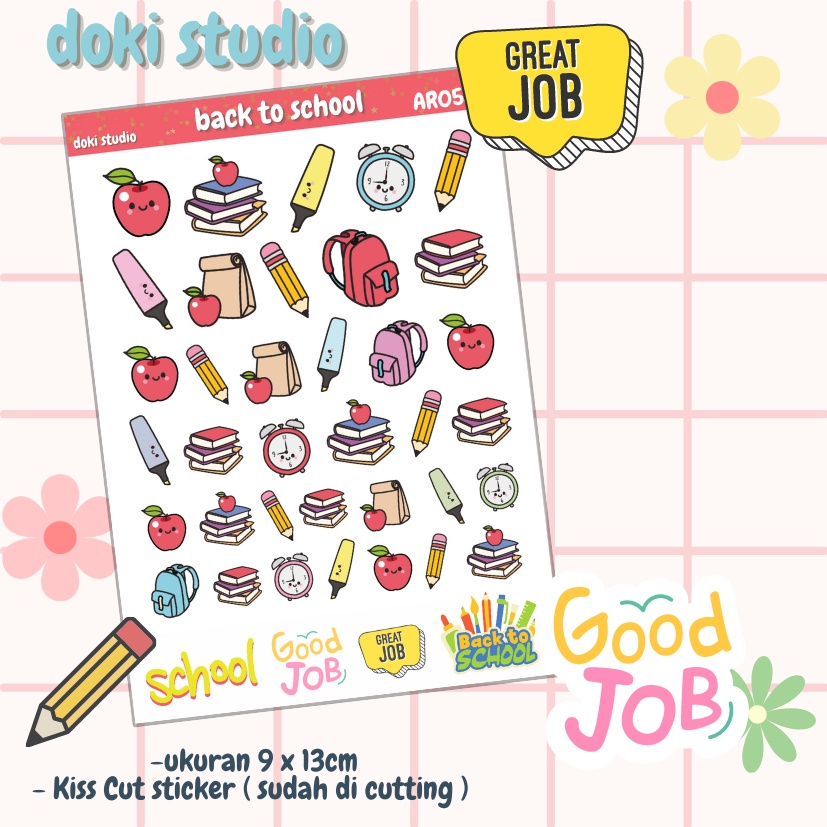 

[DOKI] Stiker Dekorasi Lucu / Sticker Journal / Stiker Aesthetic Memo Sticky Notes Journal Scrapbook Planner