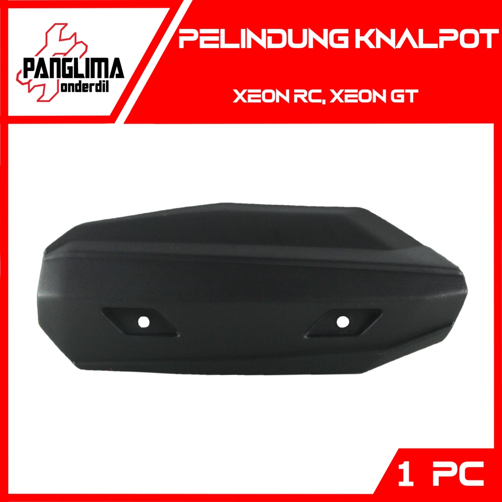 Pelindung Knalpot Xeon 125 RC-GT Hitam Cover Tutup Penutup Tameng Kenalpot Muffler Exhaust