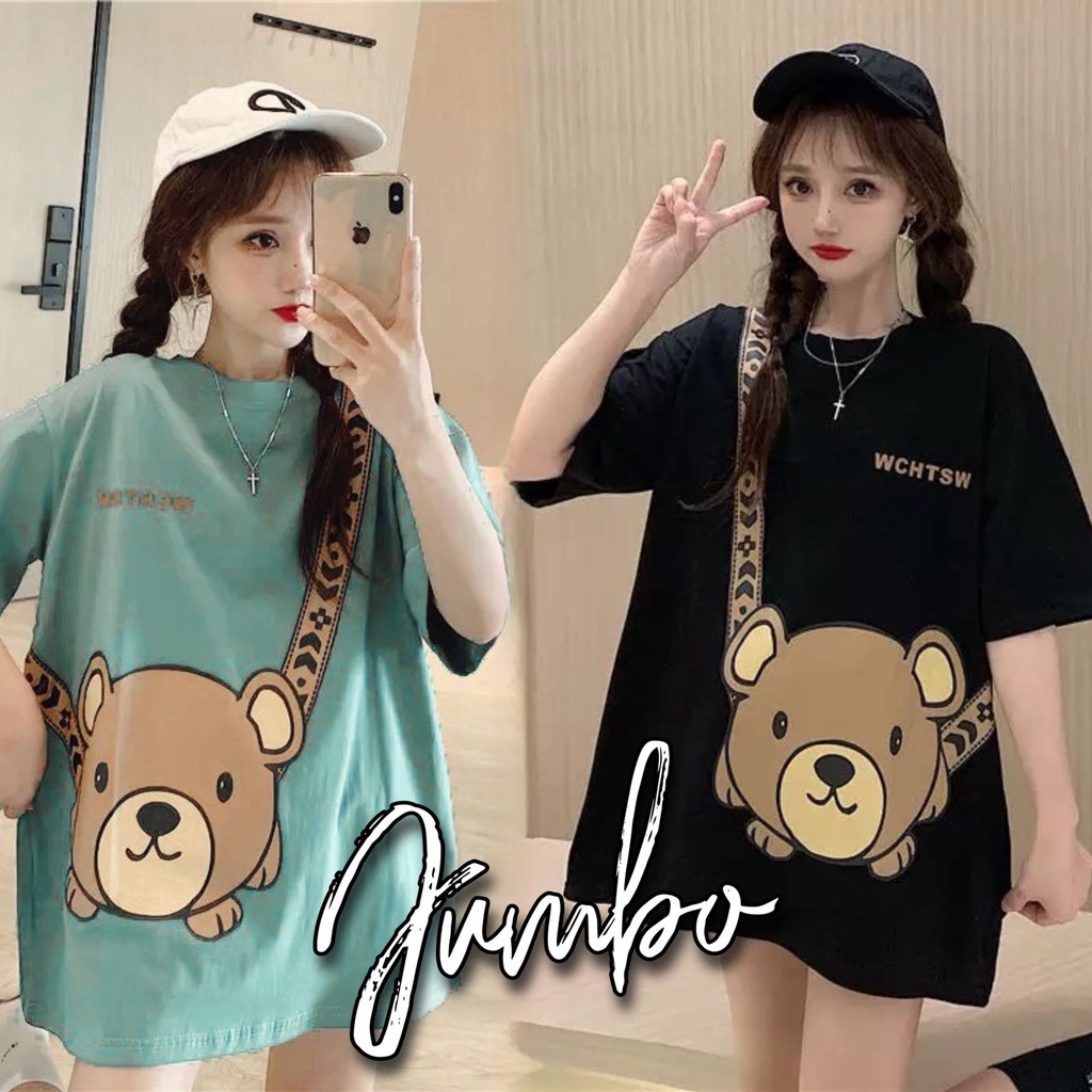 VS GG  - baju atasan KAOS JUMBO wanita - big size CLAUDIA CLAUDIA - konveksi asli jumbo