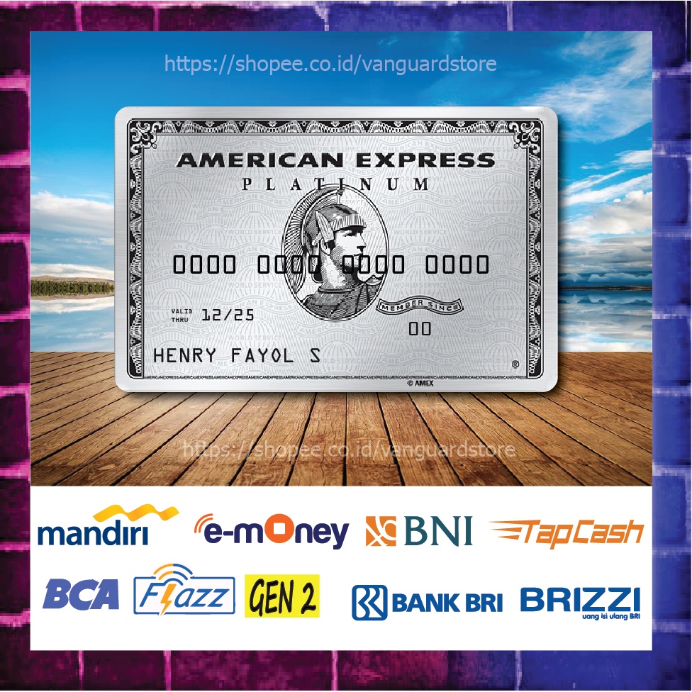 KARTU E MONEY E TOLL KARTU AMERICA EXPRESS 3 DEBIT CREDIT EMONEY MANDIRI FLAZZ BCA BNI TAPCASH BRIZZI BRI - 1 SISI