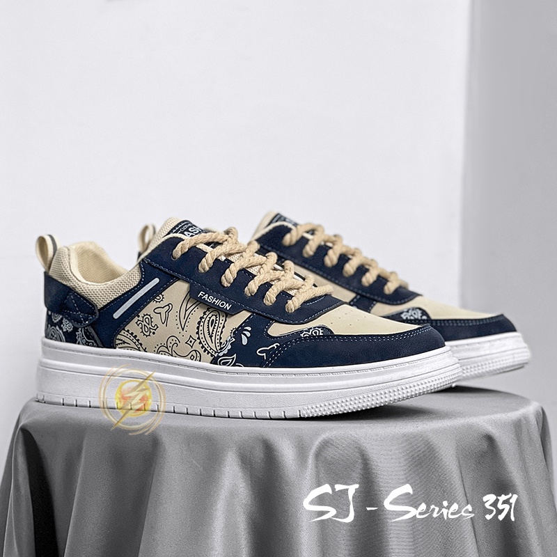 [OOS] Sepatu Sneakers Pria Motif Keren dan Unik Model Cakep Kualitas Import Premium -351