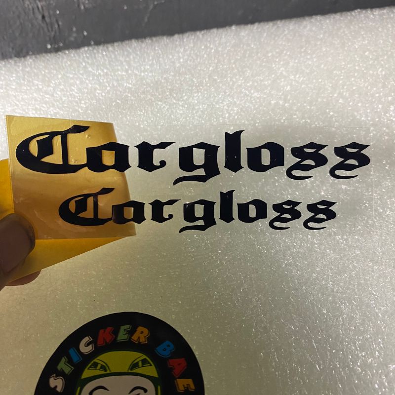 Sticker carglos untuk helm cutting sticker isi 2 pcs