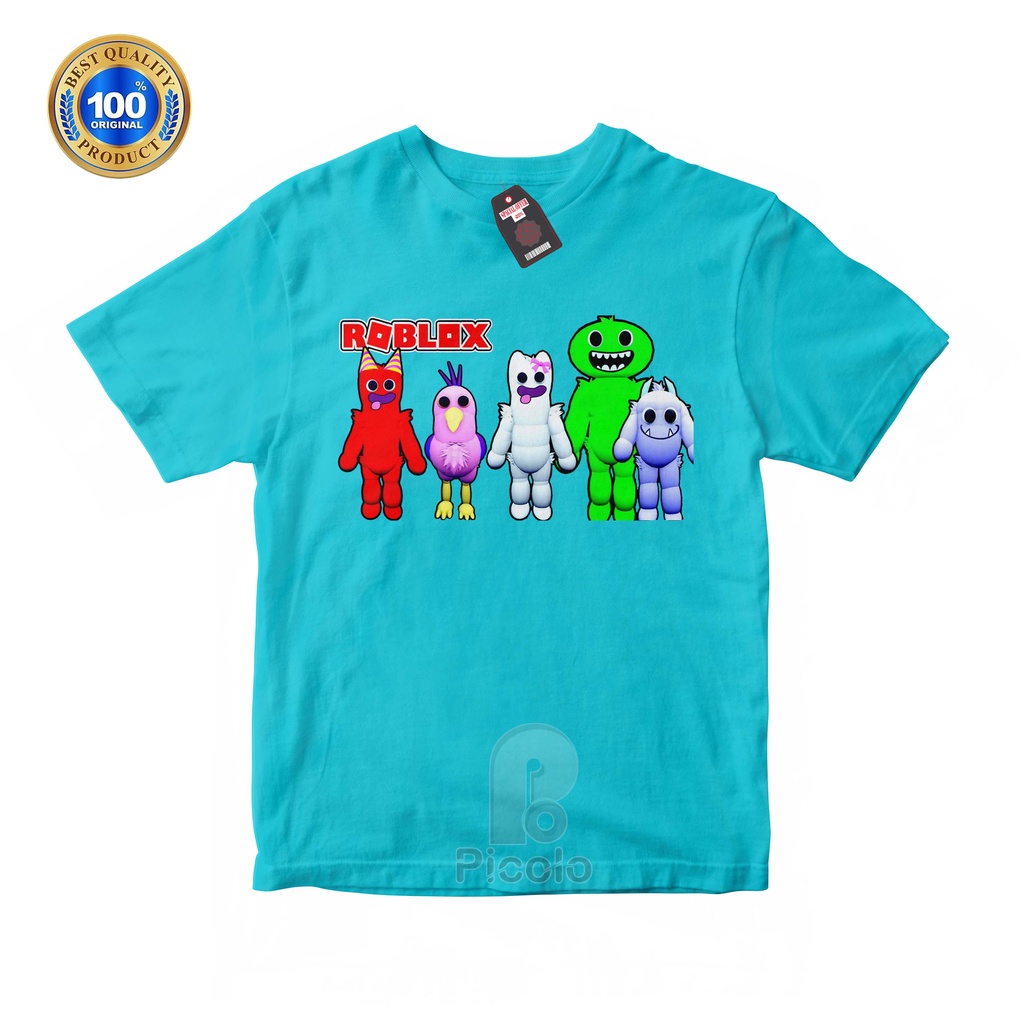 (FREE NAMA) BAJU KAOS ATASAN ANAK MOTIF GARTEN OF BAN BAN X ROBLOX UNISEX Bahan COTTUN