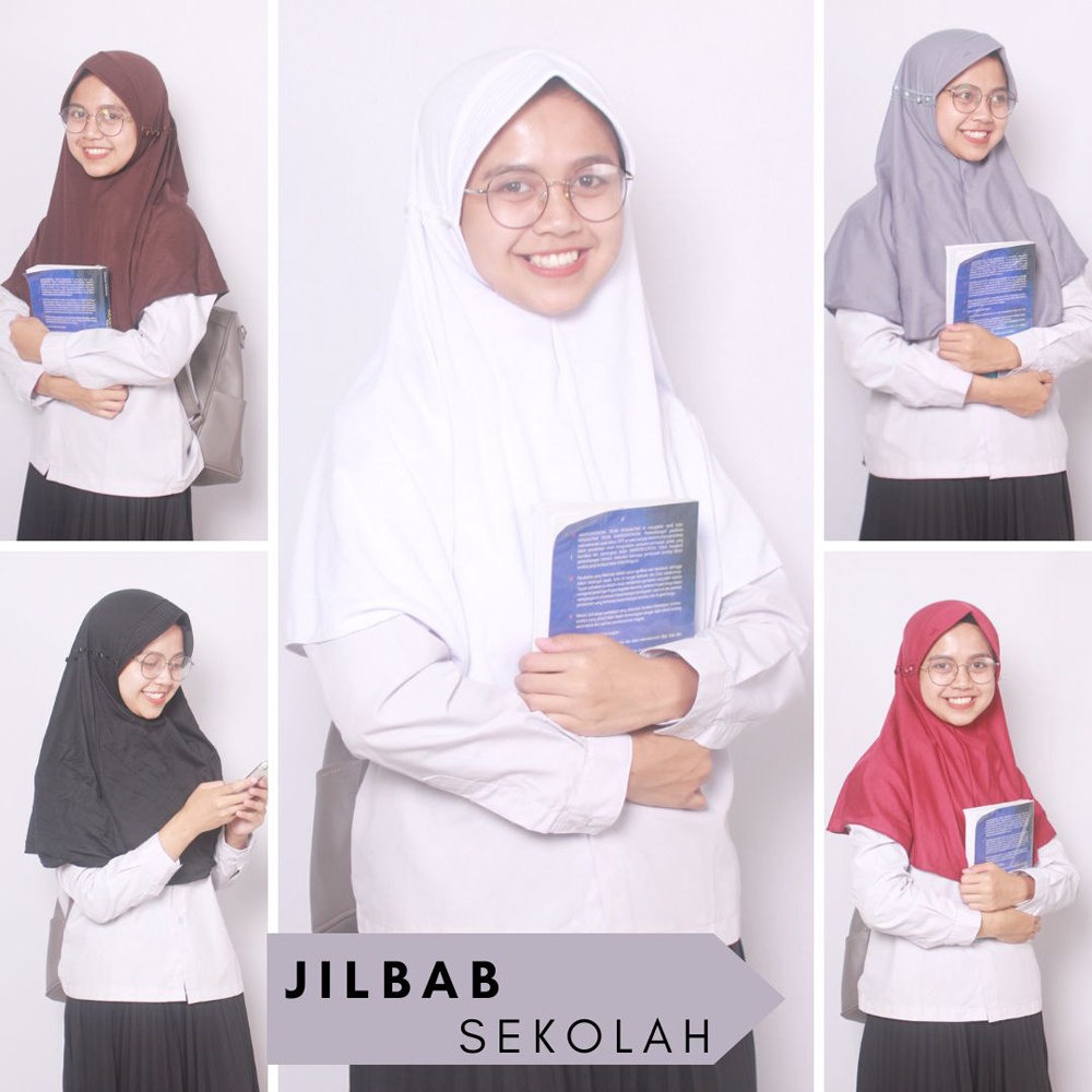 JILBAB SEKOLAH UKURAN S / JILBAB ANAK SEKOLAH PUTIH / JILBAB INSTAN ANAK SEKOLAH / JILBAB SEKOLAH LANSGUNG PAKAI/ JILBAB NGAJI