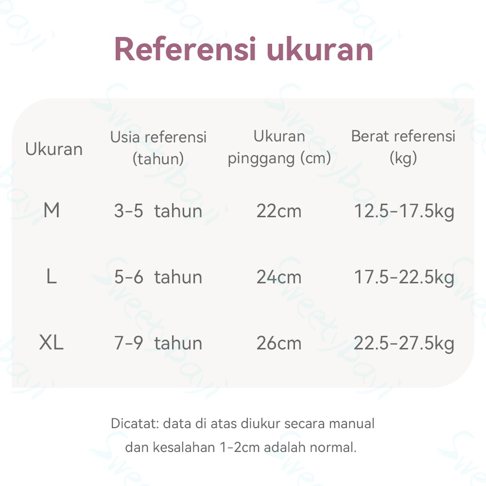 SweetyBayi Celana dalam anak perempuan katun murni cd anak bayi cewek Boxer anak perempuan 2-10tahun