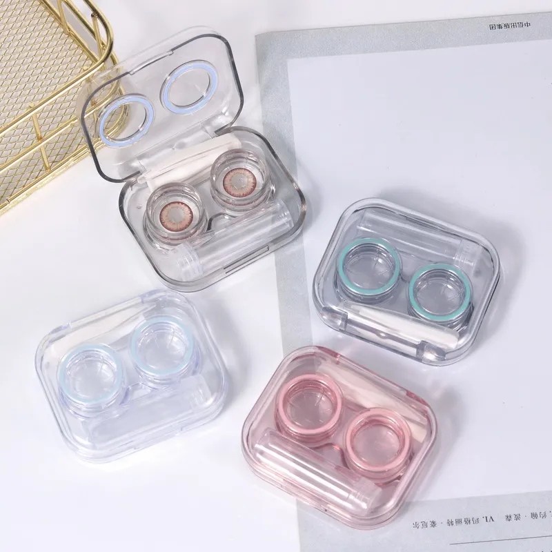 NA - TEMPAT SOFTLENS TRANPARAN 3IN1 TRAVELING MINI KOTAK LENS