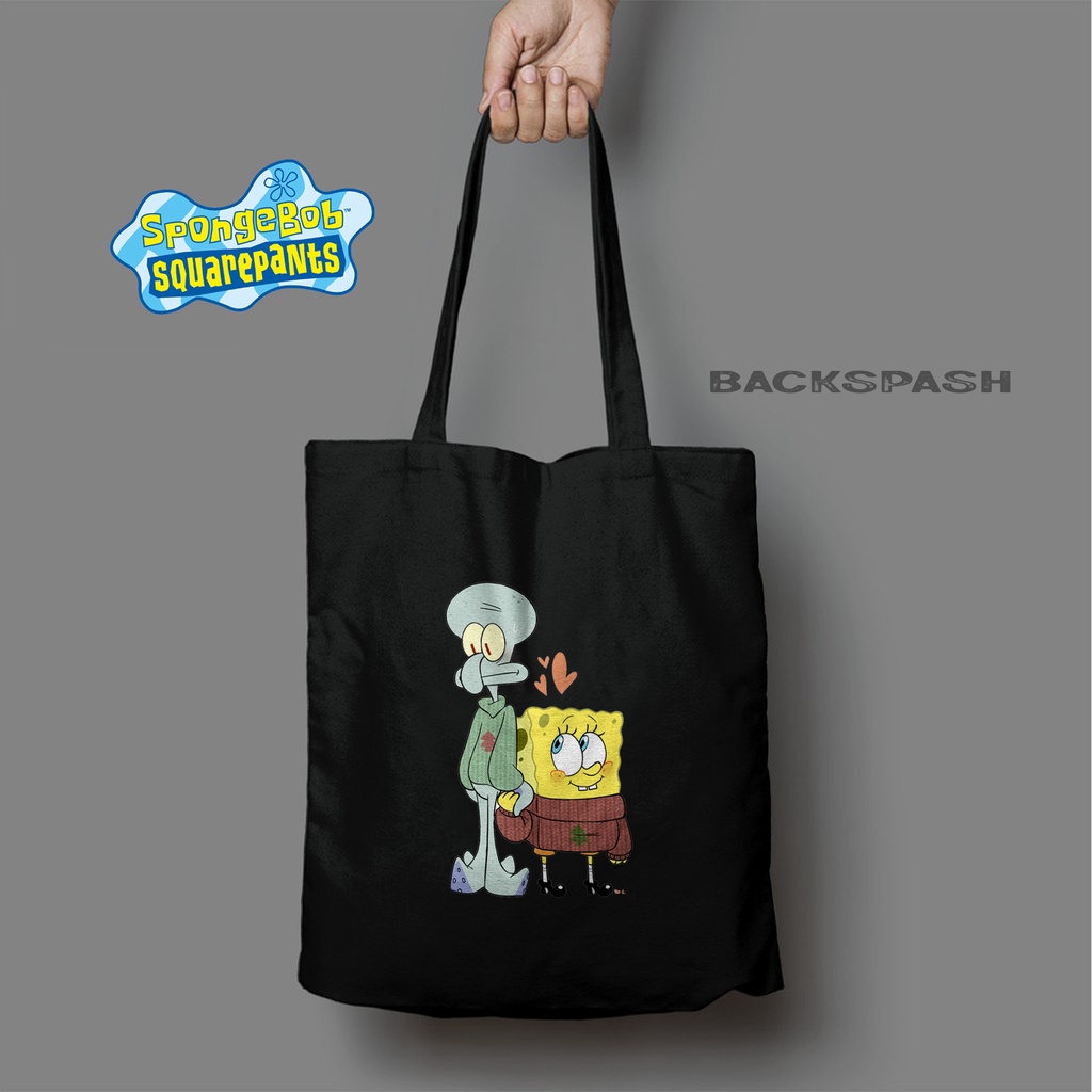 TOTEBAG SPONGEBOB PATRICK LUCU BISA CUSTOM