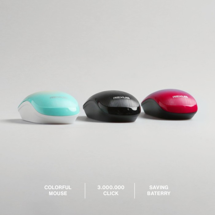 Mouse Wireless Rexus Office Q10 Silent Click Q-10 3D