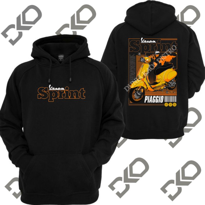 JAKET HOODIE MOTOR VESPA SPRINT MATIC