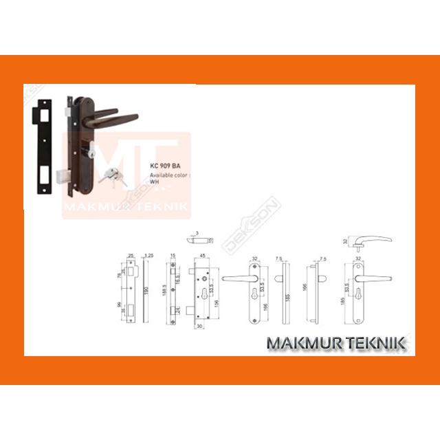 Kunci Expanda - Kunci Pintu Kawat Nyamuk Dekson KC-DKS-909