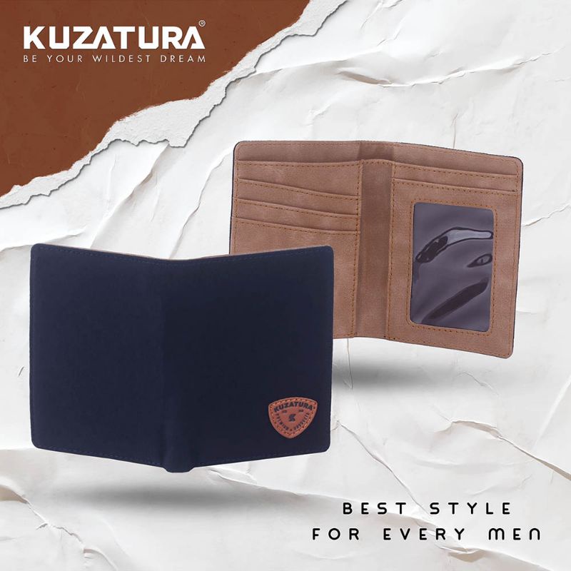 Dompet Lipat Pria Terbaru Bahan Canvas | Dompet Koin Wallet Tinggi Keren Distro