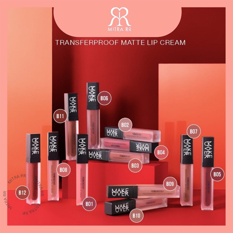 Make Over Powerstay Transferproof Matte Lip Cream | Lipcream Matte 7gr