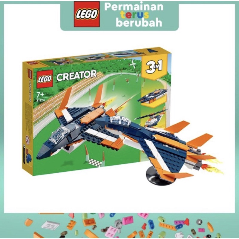LEGO Creator 31126 3in1 Supersonic Jet 31126 Building Kit