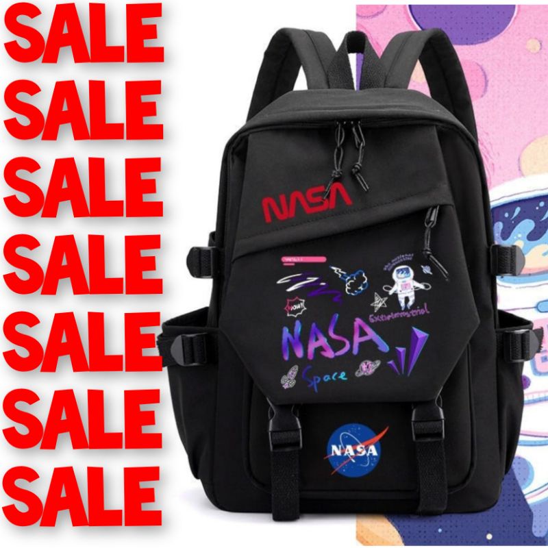 samasuka.shop - Tas sekolah anak laki-laki Sd / karakter NASA / Ransel anak Laki2 Tk / Tas anak Laki Laki Hitam / Astronot