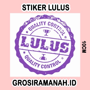 CETAK STIKER STICKER STEMPEL LULUS TRANSPARAN UNTUK XBANNER WISUDA BANNER YBANNER FRRE CUSTOM DESIGN 1