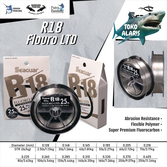 Senar FC Seaguar R18 Fluoro LTD - 2.5