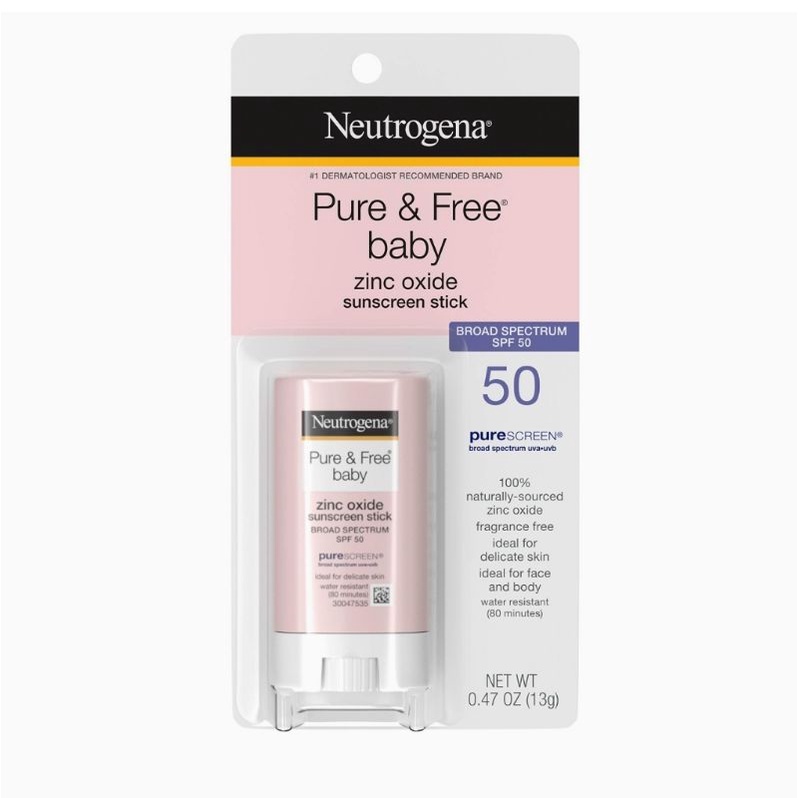 Neutrogena Pure &amp; Free Baby Mineral Sunscreen Stick with Broad Spectrum SPF 50