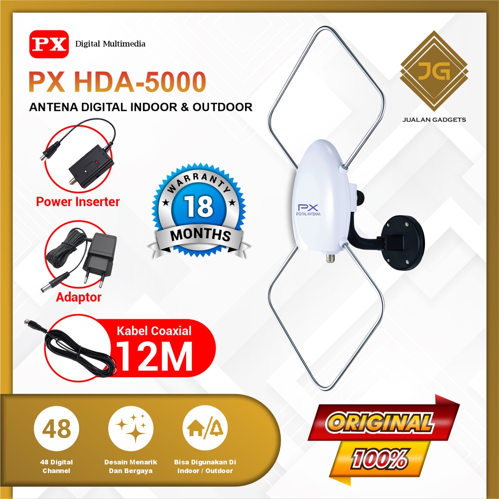 PX HDA-5000 Antena TV Digital Outdoor - Garansi Resmi