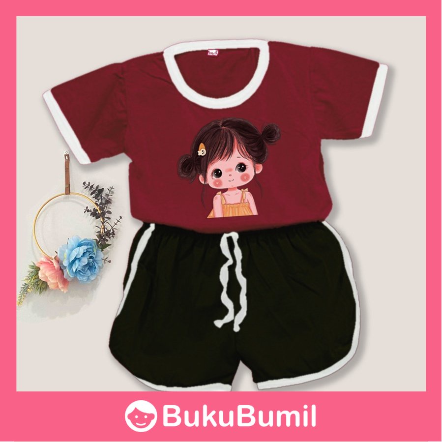 ColorPOP - 12.12 SETELAN PLAYSET CUPA CUP BAJU ANAK KARAKTER DIVA / SET ANAK BALITA CORN MINNIE DIVA