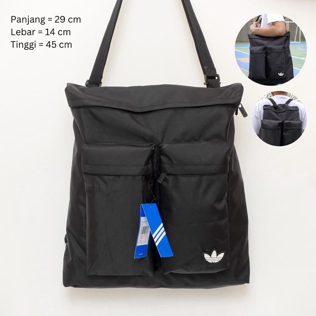 Tote Bag Adidas Import Mirror Original / Tas Tote Bag 2 in 1 / Tas Gym / Tas Bahu