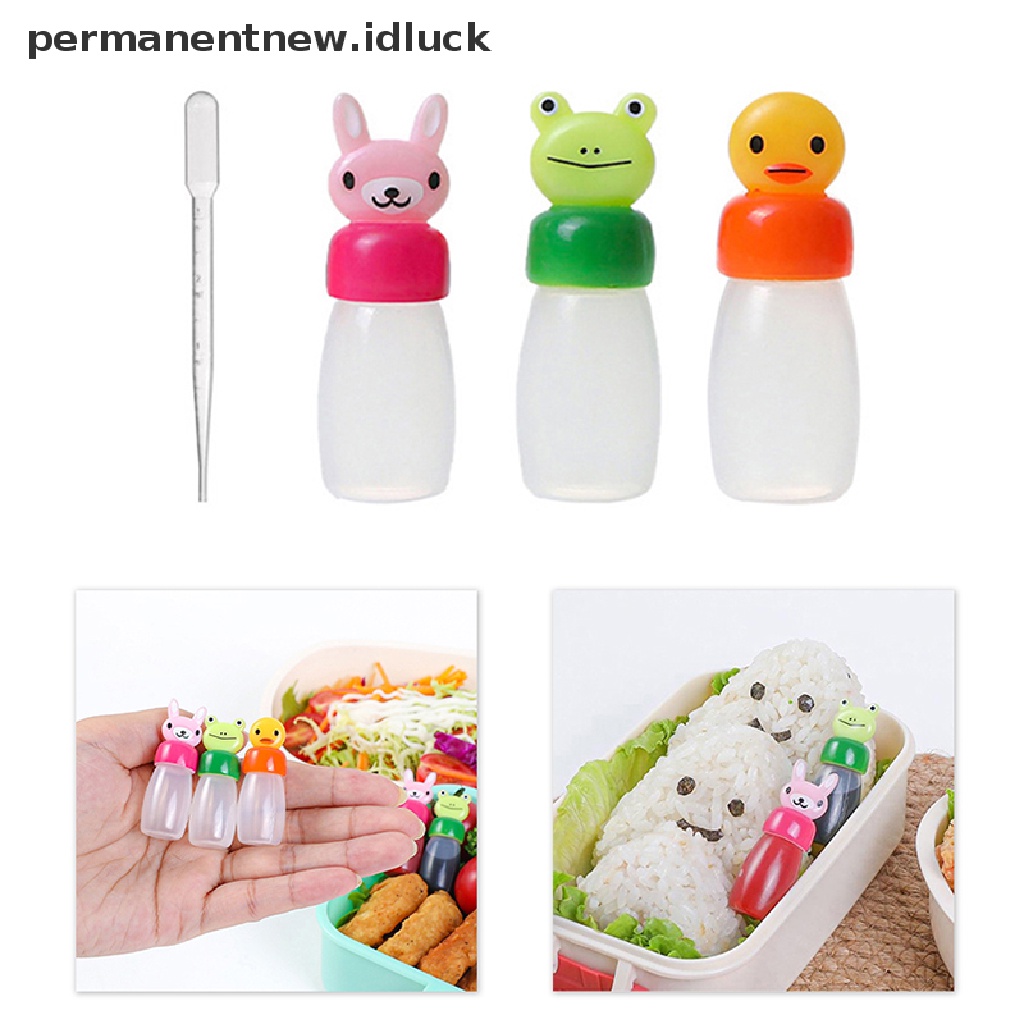 [luckypermanentnew] 1persen3/4pcs Botol Bumbu Mini Kecap Salad Dressing Container Sauce Bottle [ID]