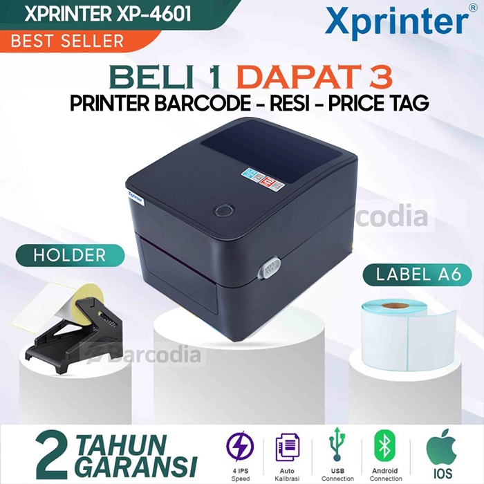 Printer Label Bluetooth Printer Resi Bluetooth Printer Stiker Label Online D-4601 BLUETOOTH FREE 1 LABEL