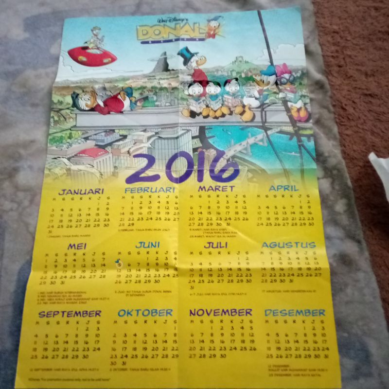 

kalender Donal bebek