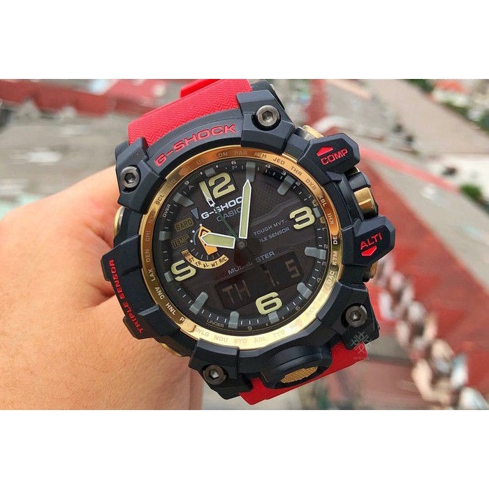 Jam Tangan Pria Casio G-Shock GWG-1000 GB 4A Mudmaster Red Gold