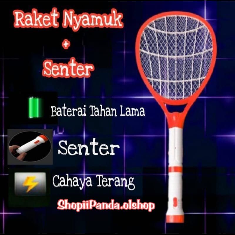 Raket Nyamuk/Nyamuk Killer Super Efektif/Rechargeable⭐Shopiipanda⭐