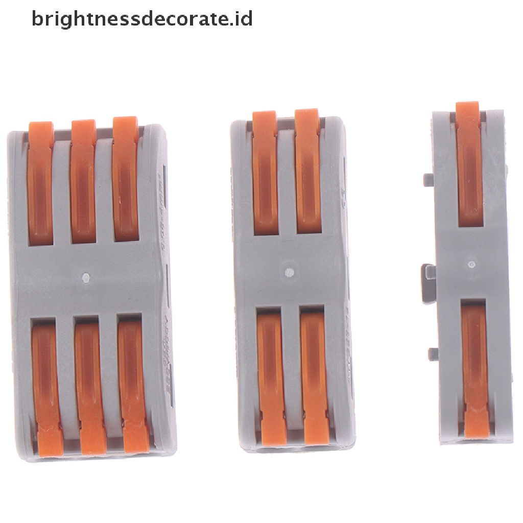 [Birth] Spl-1 2konektor Kawat Kabel Listrik SPL-1 3 Arah Reusable Spring Lever Terminal Block [ID]