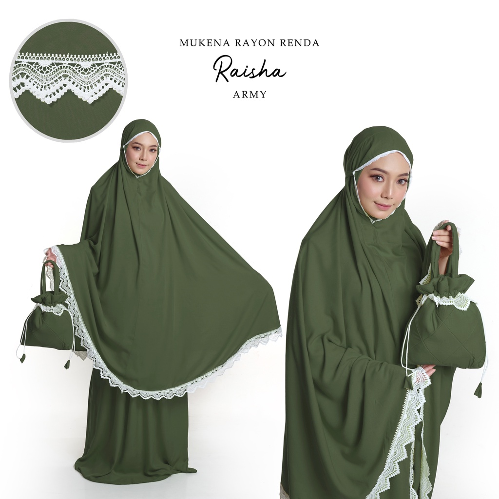 MUKENA BALI TASIK - MUKENA RENDA DEWASA RAISHA