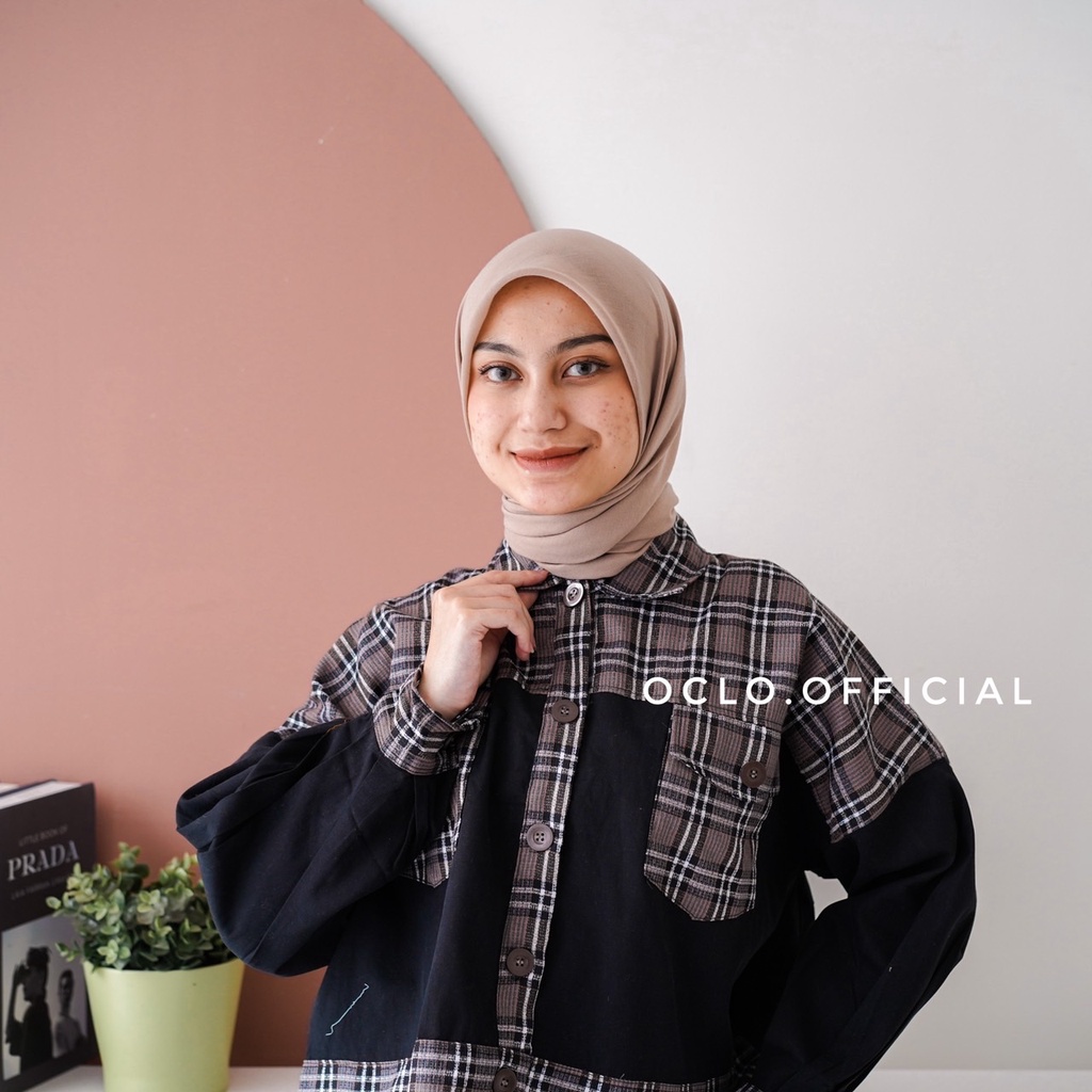 Zione Shirt | atasan wanita combi casual basic