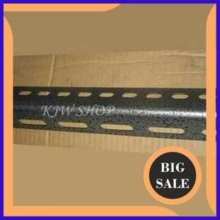 suku cadang Siku Rak Lubang Besi Tebal Panjang 50cm Motif Hammertone - Siku Lubang Untuk Buat Rak 0
