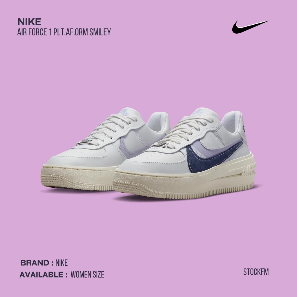 Nike Air Force 1 PLT.AF.ORM Smiley 100% Original