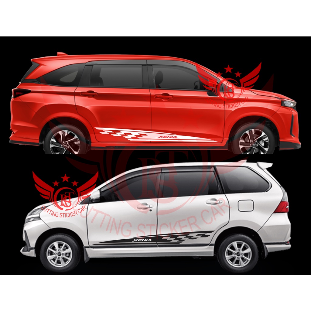 stiker list mobil xenia cutting sticker mobil xenia xenia all new terbaru all tipe