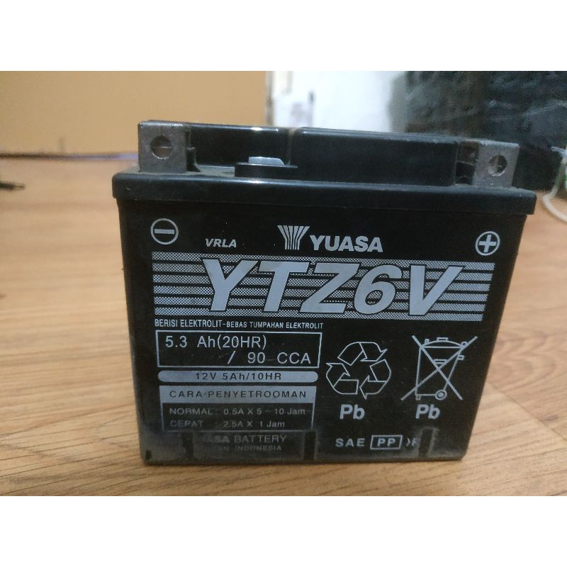 AKI BEKAS VARIO 150 YUASA YTZ6V