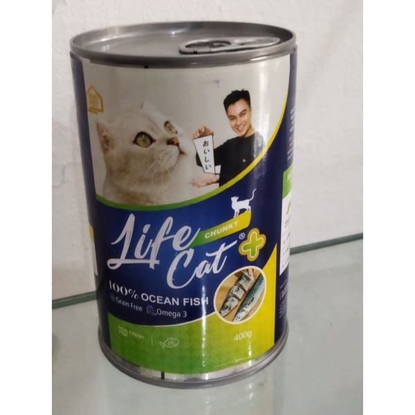 Life Cat Plus Chunky Ocean Fish Kaleng Kitten Adult 400 gr Makanan Kucing Basah