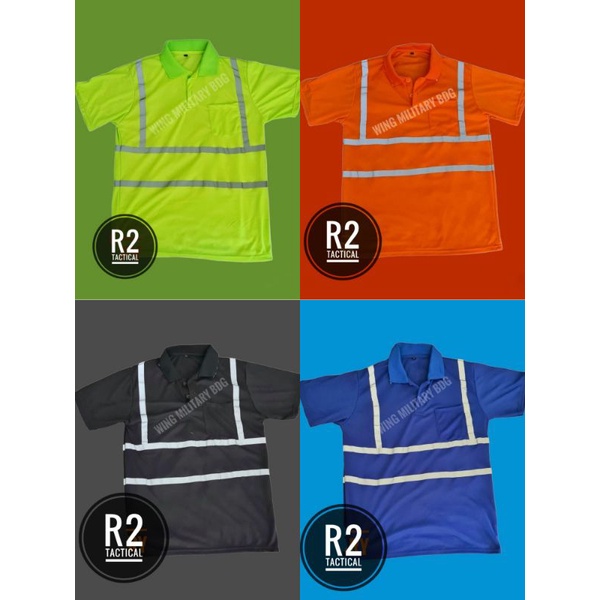 Kaos polo safety scotlight kaos kerah safety