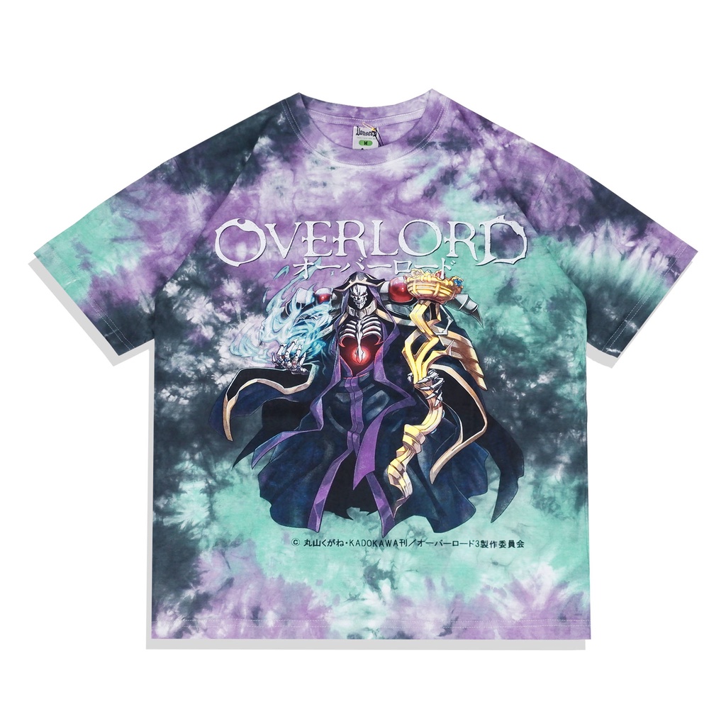 TSHIRT OVERSIZE TIE DYE ANIME OVERLORD THE LORDS