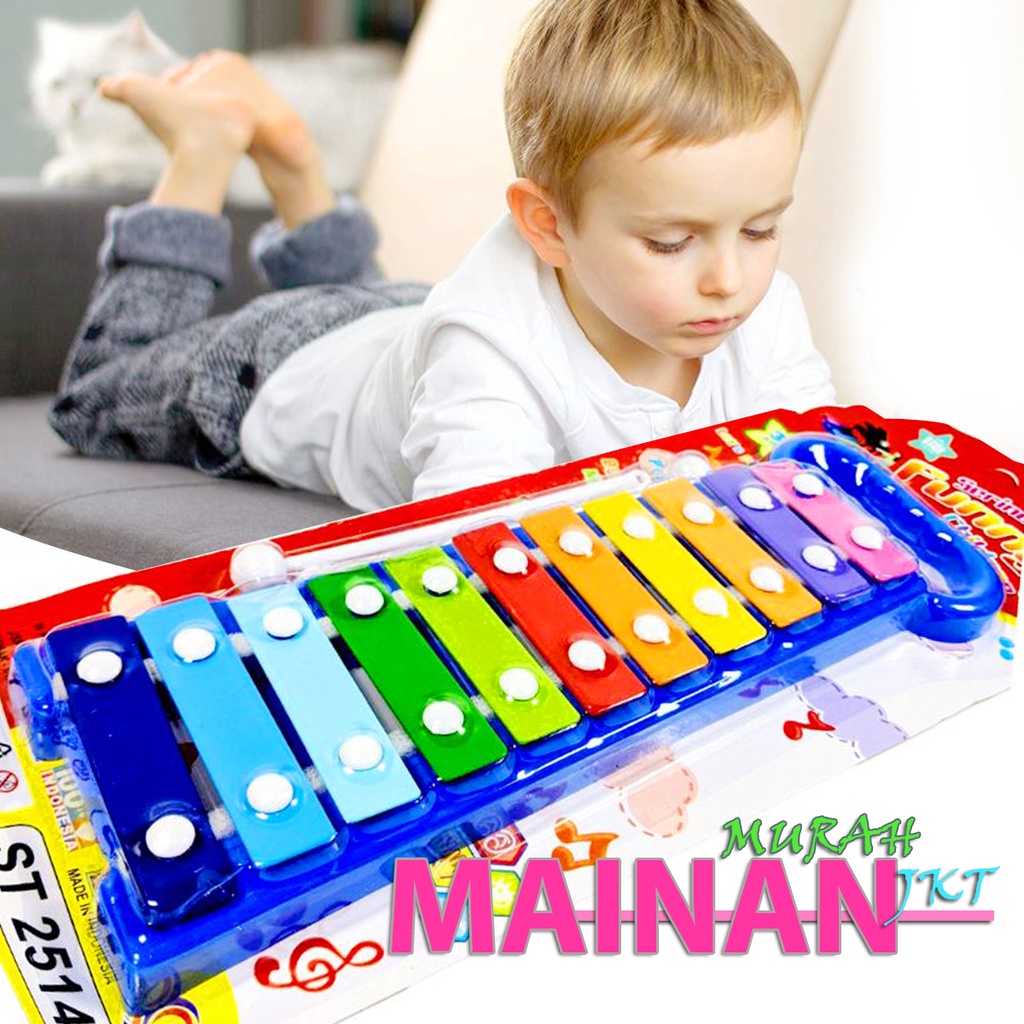 MAINANKEI MAINAN MUSIK ANAK MURAH ST2514 XYLOPHONE MAINAN KLASIK TRADISIONAL EDUKASI ANAK BERMUSIK