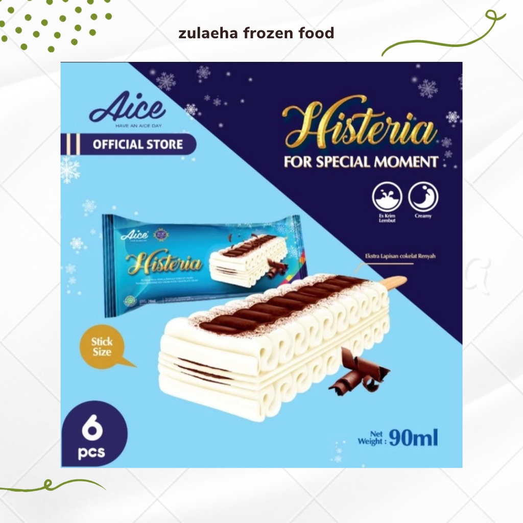 

Aice Histeria Es Krim Cake Rasa Vanilla dan Peach 90ml