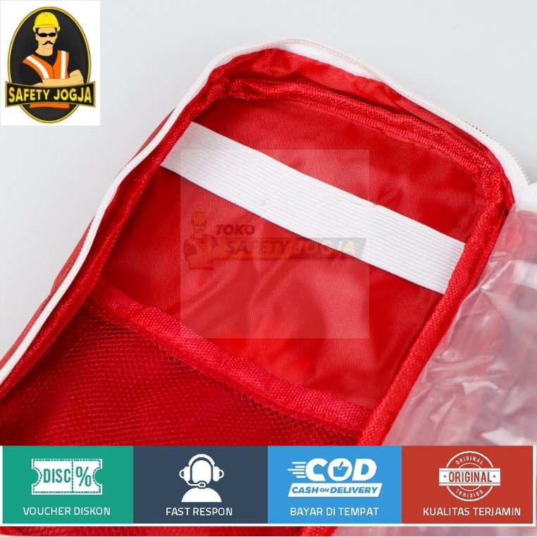 Tas Perlengkapan Obat P3K First Aid Bag - LG129 MERAH LE around