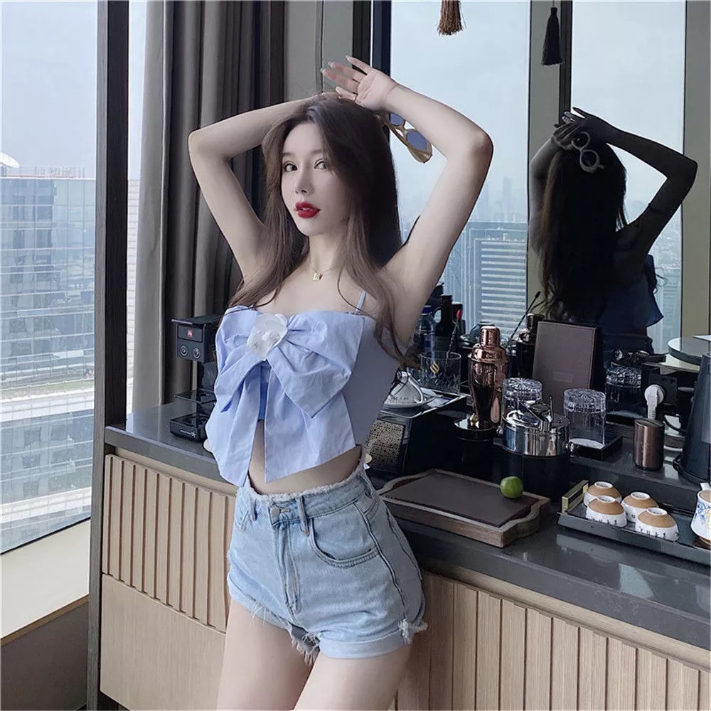 Korean Women Crop Top 1615 (S-XL)