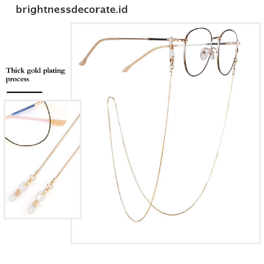 [Birth] Rantai Tulang Ular Logam Kalung Panjang/Kacamata Fashion Tali Leher Kacamata Logam Wanita Perhiasan Dekorasi Aksesoris Tali Kacamata Fashion Sunglasses Glasses Chain [ID]